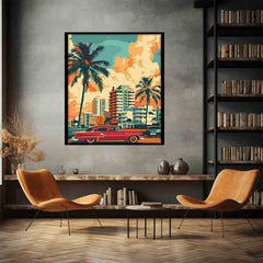 miami Framed Print Art