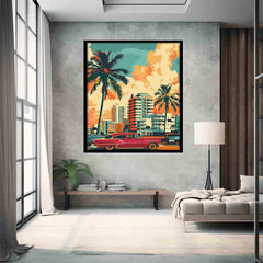 miami Framed Print Art