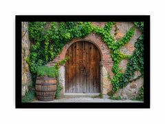 Wooden Door Framed Print