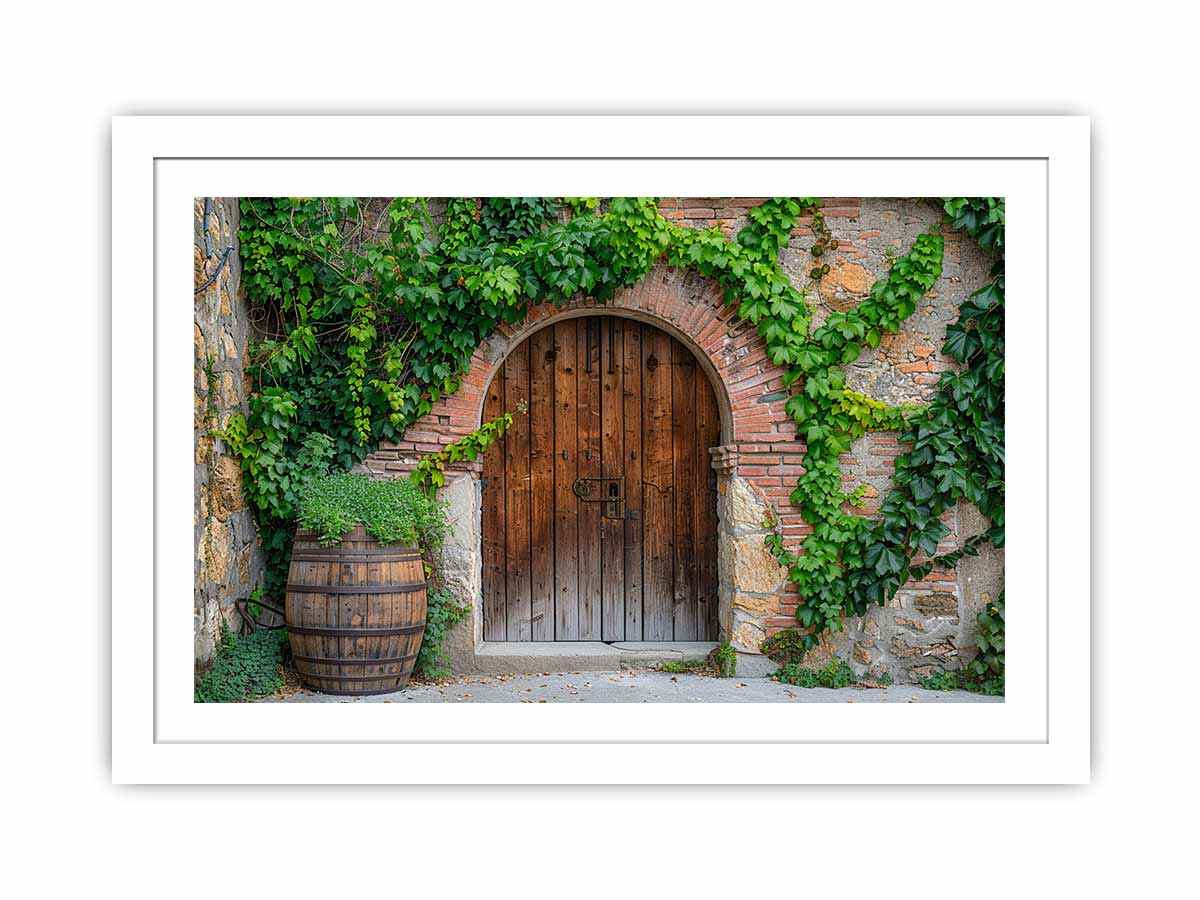 Wooden Door Framed Print