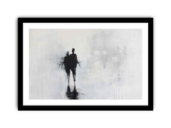 Abstract walk Framed Print