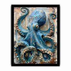 BlueOctopus Framed Print