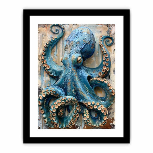 BlueOctopus Framed Print