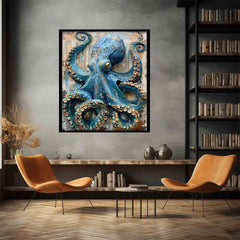 BlueOctopus Framed Print