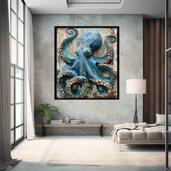 BlueOctopus Framed Print