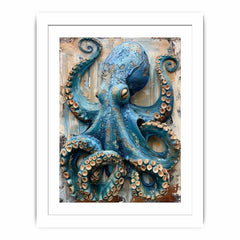 BlueOctopus Framed Print