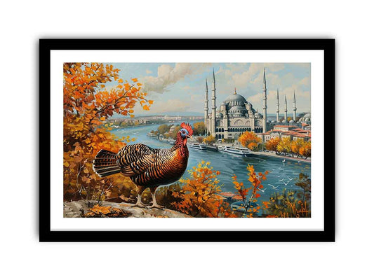 Turkey bird Framed Print
