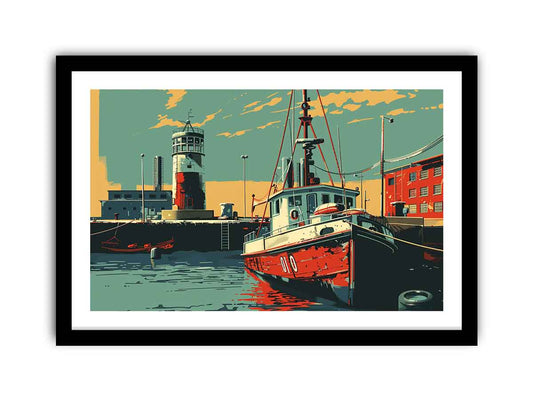 Port Framed Print