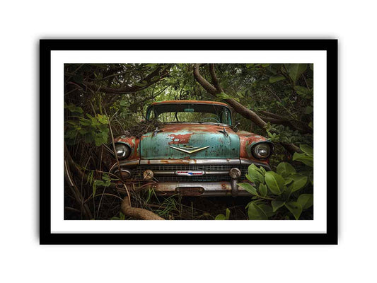 Vinatge car Framed Print
