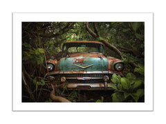 Vinatge car Framed Print
