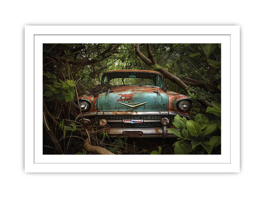 Vinatge car Framed Print
