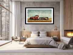 Vinatge Truck Framed Print