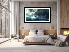 Storm Ship Framed Print