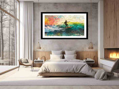 RainbowSurf Framed Print