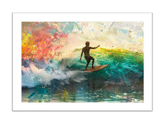 RainbowSurf Framed Print