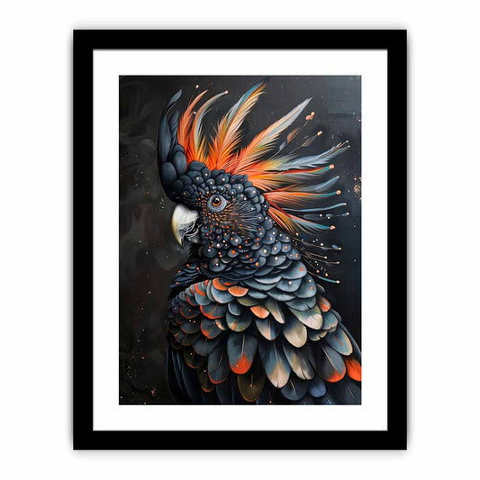 Cockatoo Black Framed Print
