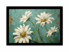 white daisies Framed Print