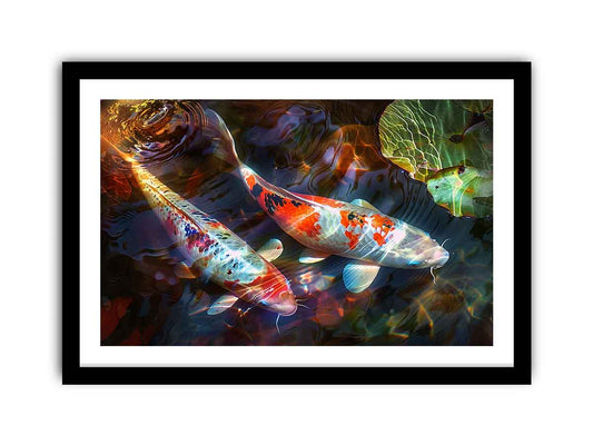 Koi Fish Framed Print