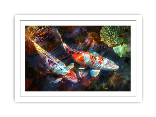 Koi Fish Framed Print