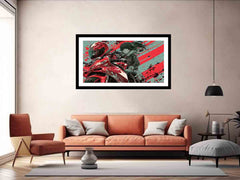 Anime Byke Framed Print