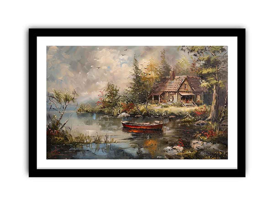Cottage art Framed Print