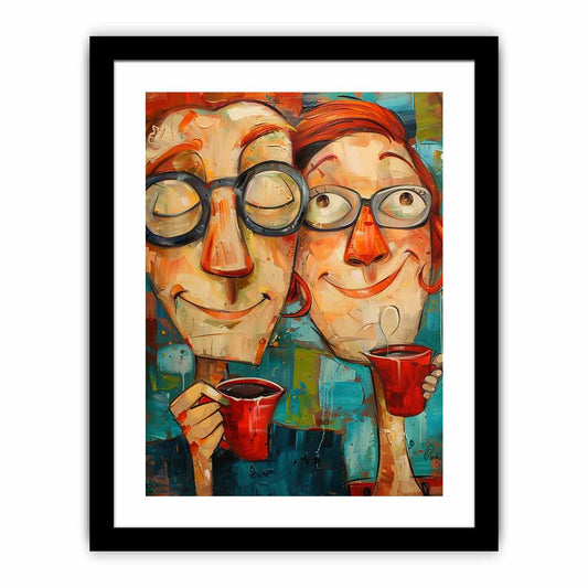 Coffee Friends Framed Print