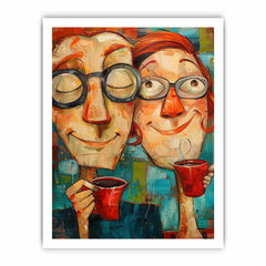 Coffee Friends Framed Print