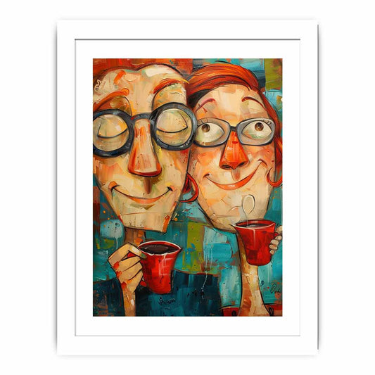 Coffee Friends Framed Print