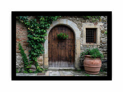 Vintage Door Framed Print