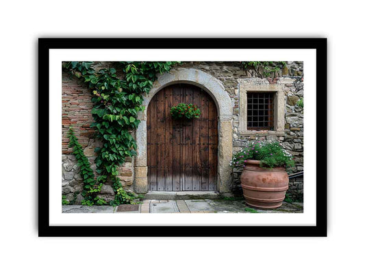 Vintage Door Framed Print