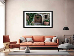 Vintage Door Framed Print