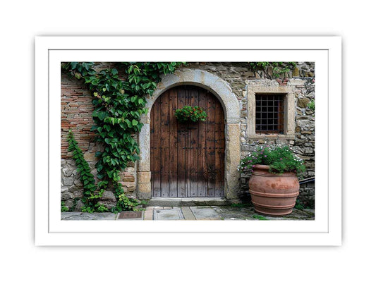 Vintage Door Framed Print