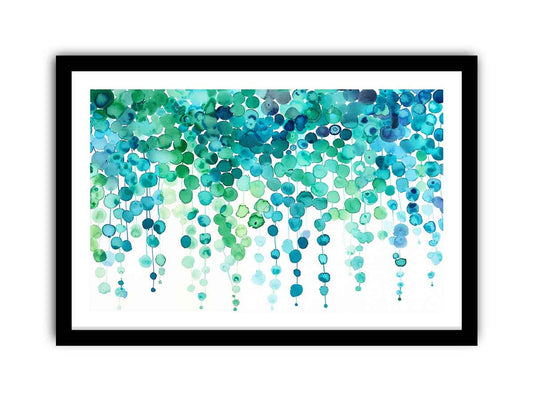 Watercolor Dots Framed Print