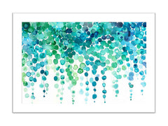 Watercolor Dots Framed Print