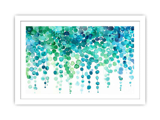 Watercolor Dots Framed Print