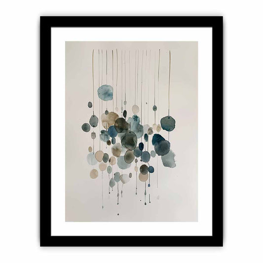 Watercolor Strings Framed Print