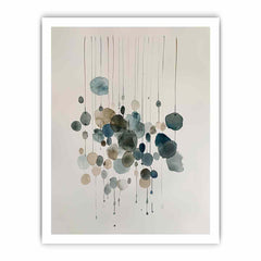 Watercolor Strings Framed Print