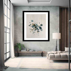 Watercolor Strings Framed Print