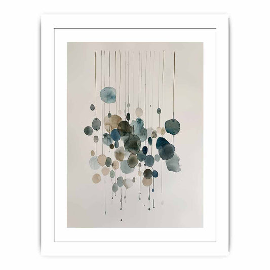 Watercolor Strings Framed Print