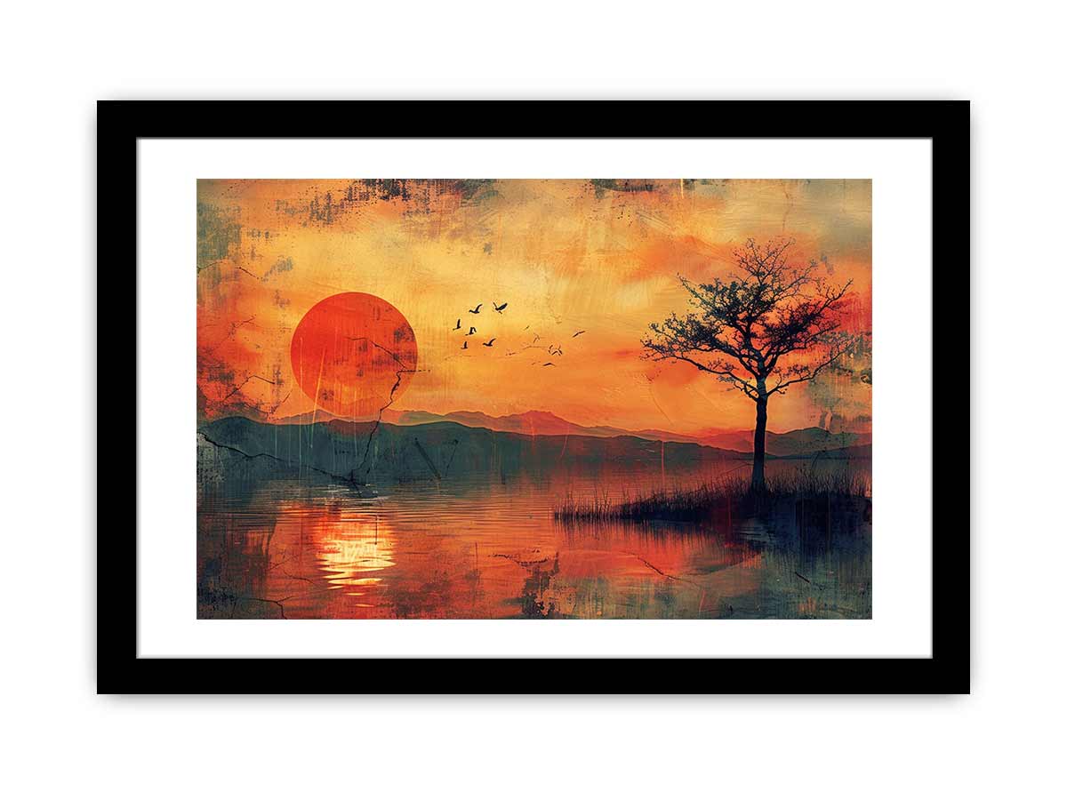 Sunset Framed Print