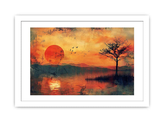 Sunset Framed Print