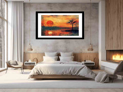 Sunset Framed Print