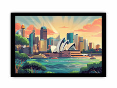 Sydney Framed Print