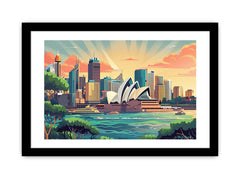 Sydney Framed Print