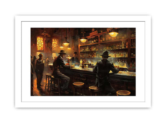 Vintage Bar Framed Print Framed Print