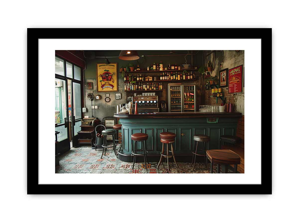 Vintage Kitchen Framed Print Print