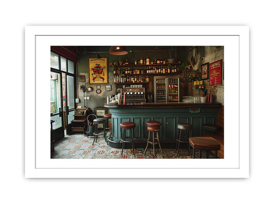Vintage Kitchen Framed Print Print