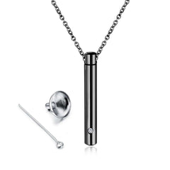 Stainless Steel Cremation Ashes Necklace