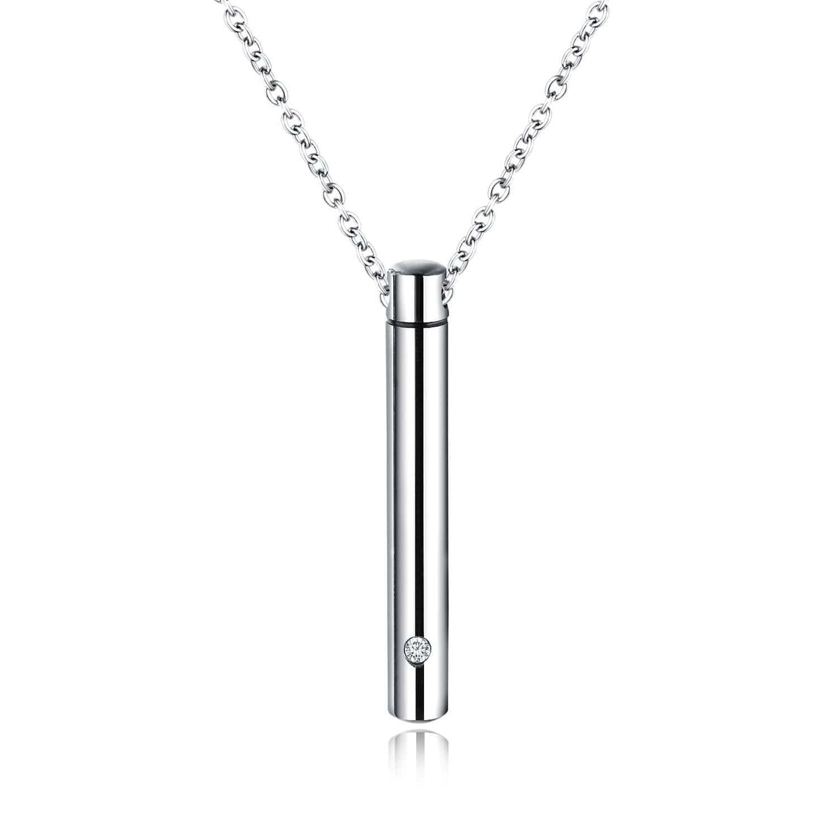 Stainless Steel Cremation Ashes Necklace