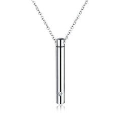 Stainless Steel Cremation Ashes Necklace